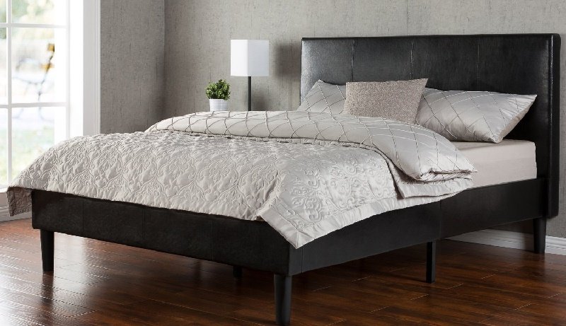 bed frame with memory foam mattress